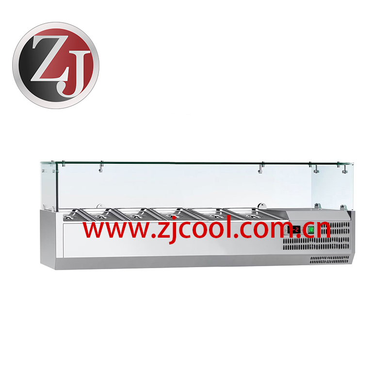 Salad bar display showcase