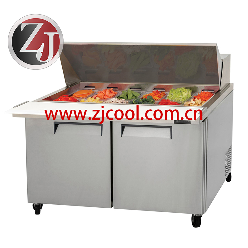 Salad prep table refrigerator