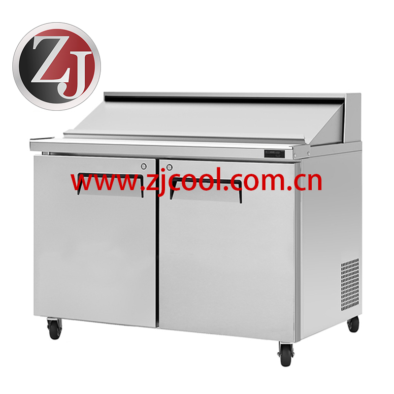 Salad prep table refrigerator