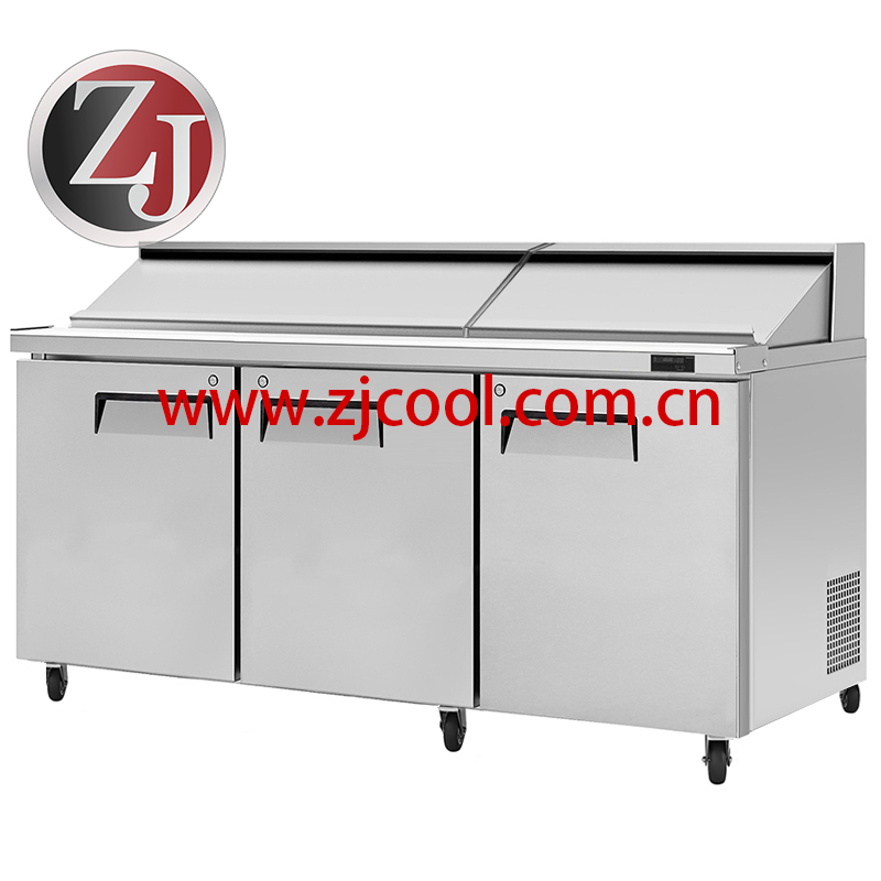 Salad prep table refrigerator