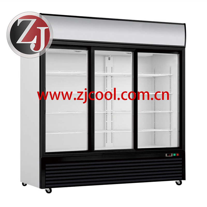 Slide Door Upright  Beverage Cooler